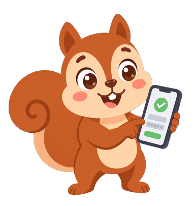 Wally beside a checkmark